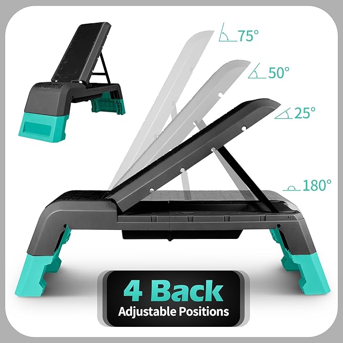 leikefitness Multifunctional Aerobic Deck with Cord Workout Platform