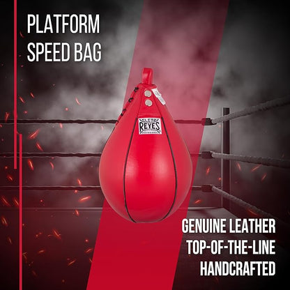 CLETO REYES Platform Leather Punching Speed Bag for Boxing, MMA, Muay Thai, Training Equipment
