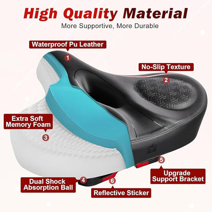 Zacro Bike Seat Comfort for Women Men
