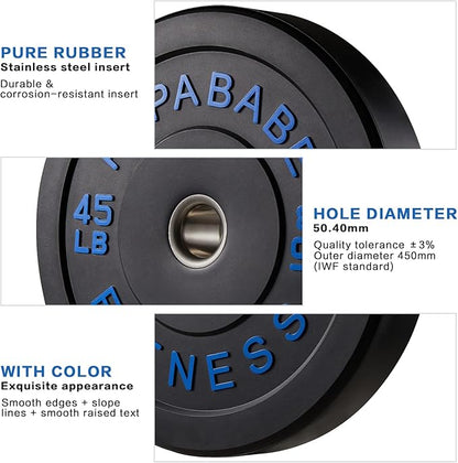 Papababe Bumper Plates 2 Inch