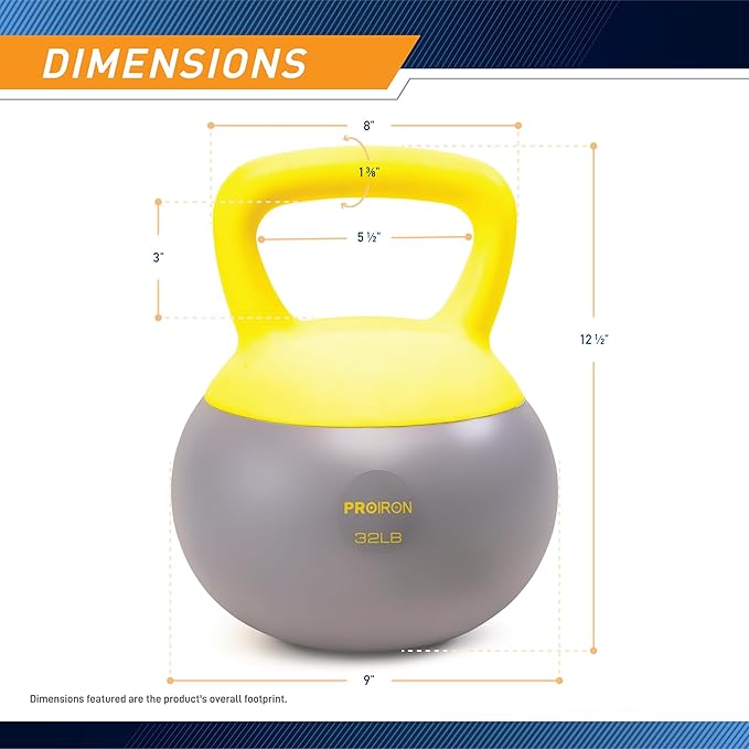PROIRON Soft Kettlebell 8lb 16lb, 24lb, 24lb, 32lb 32lb Kettlebells