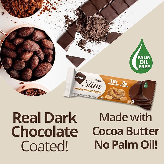 NuGo Slim Chocolate Mint Box, 1.59 OZ (Pack of 12)