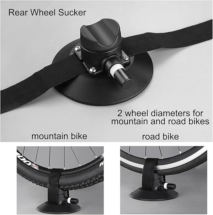 ROCKBROS Suction Cup Bike Rack for Car Roof Top Sucker Bike Rack Quick Release Aluminium Alloy Bike Carrier with Sucker for 3 Bikes Blue