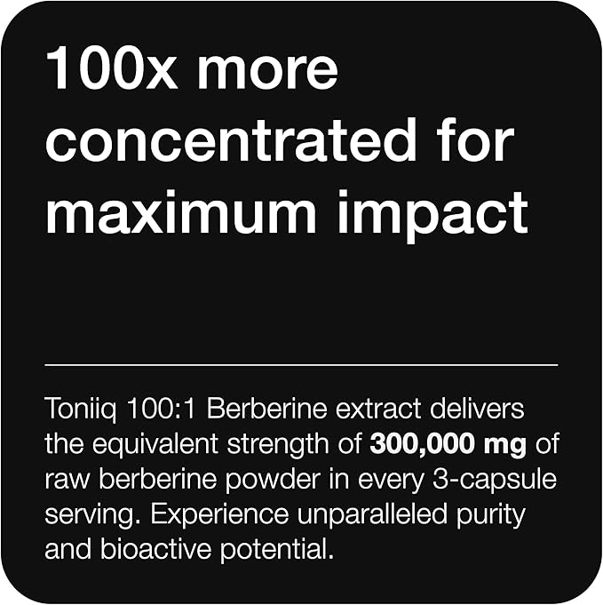 Toniiq 52,000mg 40x Concentrated Extract - 25% Withanolides - Ultra High Strength Ashwagandha Capsules - Wild Harvested in India - Highly Concentrated and Bioavailable Supplement- 60 Veggie Capsules