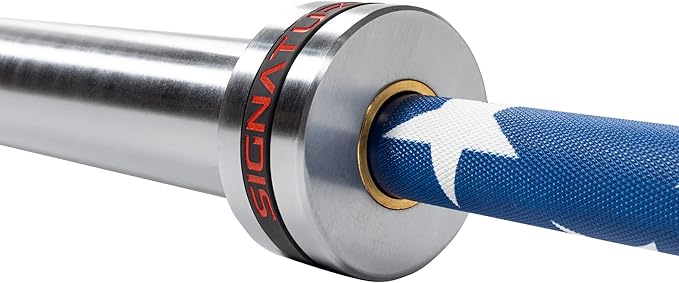 Signature Fitness Olympic Cerakote Barbell – for Home 190K PSI 1,500-Pound Capacity,