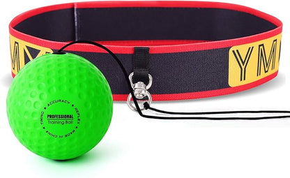 Ultimate Reflex Ball Set - 4 React Reflex Ball Plus 2 Adjustable Headband, Great for Reflex, Timing, Accuracy, Focus and Hand Eye Coordination Training for Boxing, MMA and Krav Mega