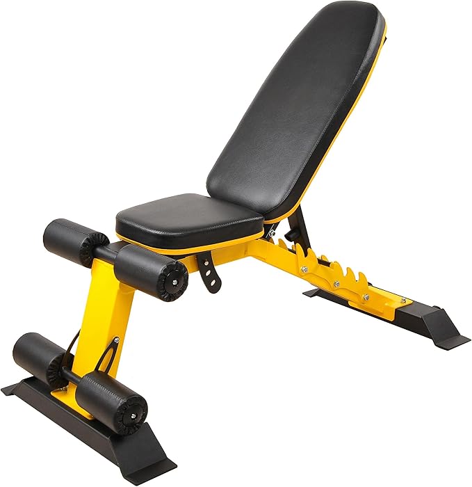 Signature Fitness Heavy Duty Adjustable and Foldable Utility