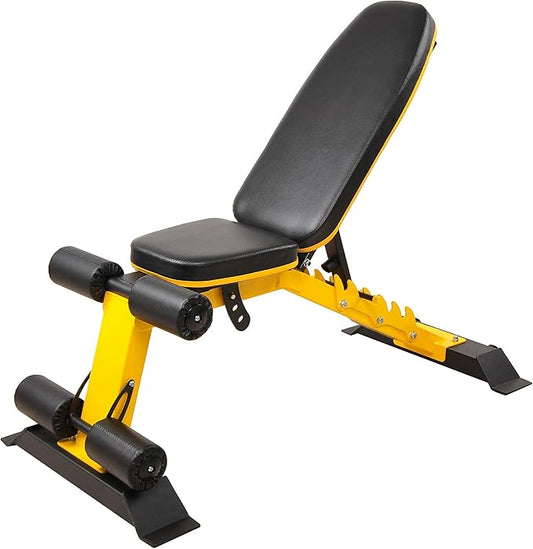 Signature Fitness Heavy Duty Adjustable and Foldable Utility
