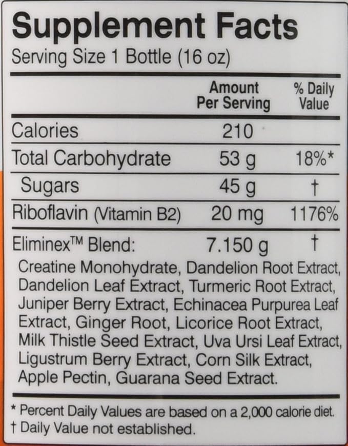 Herbal Clean BNG Enterprises Q Carbo Liquid Straw Drinks, Mango, 16 Ounce