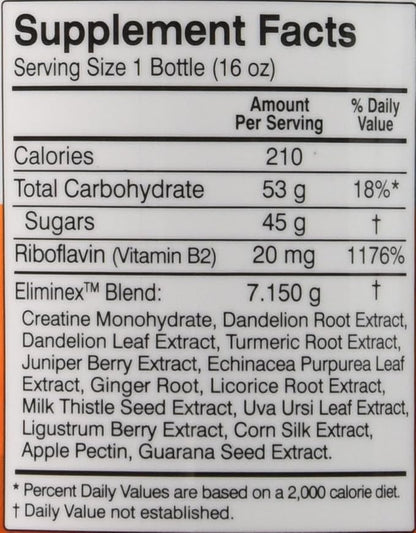 Herbal Clean BNG Enterprises Q Carbo Liquid Straw Drinks, Mango, 16 Ounce