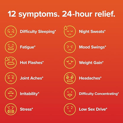 Amberen Menopause Supplements for Women, Multi-Symptom Relief, Vitamin E & Unique Amberen Compound, Helps Support Hormone Balance, Hot Flashes & Night Sweats, Sugar Free, Orange Flavor, 60 Gummies