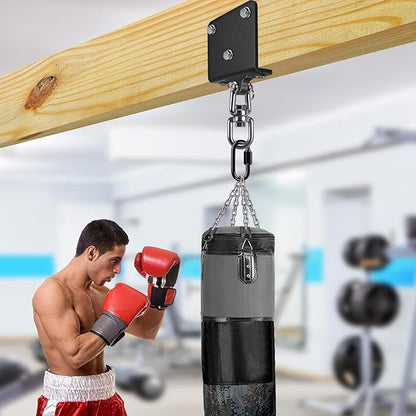 Dolibest Heavy Punching Bag Hanger, I-Beam Mount for Boxing Muay Thai, Wood Beam Hook for Weight Strength Training Systems, Aerial Yoga & Hammock, Resistance Band (1000 LB Capacity)