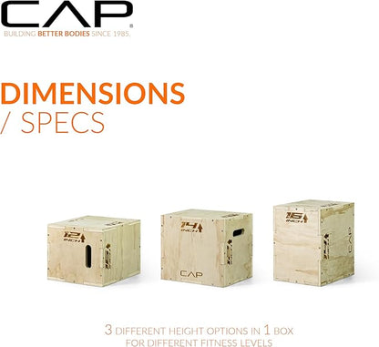 CAP Barbell 3-in-1 Plyometric Box