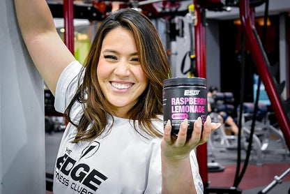 Amino+ Powder - Pre and Post Workout with Caffeine + Green Tea Extract - BCAA, Amino Acids, Zero Sugar, Low Calorie, Superior Taste, 40 Servings (Raspberry Lemonade)