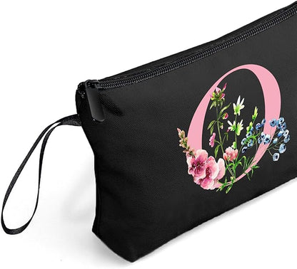 SEAMOON Women Birthday Unique Maid of Honor Friendship Gifts for Women Sister Bridesmaid Bride Personalized Travel Makeup Cosmetic Bag with Mirror Valentines Mothers Day Christmas Graduation O