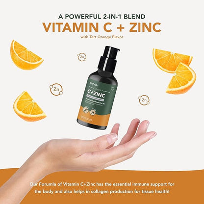 C&Zinc+ by Micro+ Advanced Immune Support Supplement – Vitamin C and Zinc with LifeSorb Nano-Technology for Enhanced Absorption