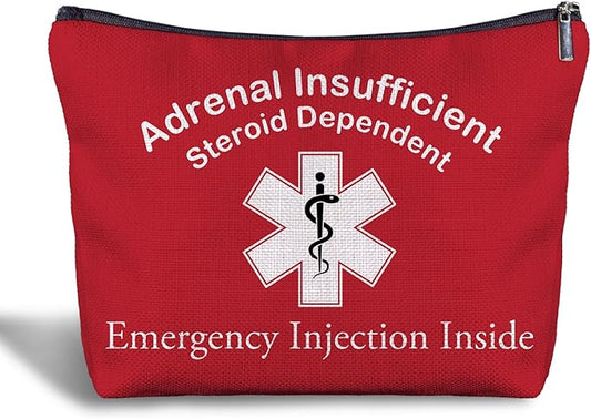 Nurse Doctor Cosmetic Bag - Doctor Nurse Gifts for Women, Nurse Small Medical Bag,Adrenal Insufficiency Makeup Bag, Emergency Makeup Bag, Emergency Injection Bag for Travel (4)