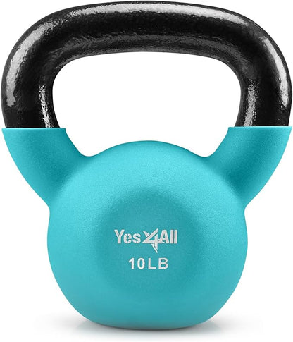 Yes4All Neoprene Coated/Adjustable Kettlebell & Kettlebell Sets -
