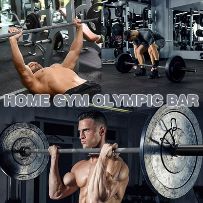 7ft Olympic Barbell for Strength Training and Olympic Weightlifting 500 700 700 1000LBS 1000LBS Capacity 2 Inch