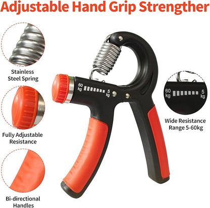 Grip Strength Trainer 11-132 Lbs (5-60kg), Forearm
