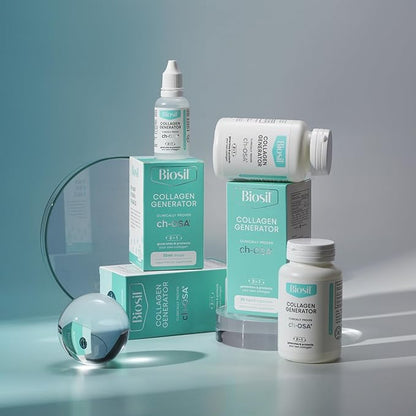 Biosil Collagen Generator - 120 Original Capsules - with Patented ch-OSA Complex - Generates & Protects Your Own Collagen - GMO Free - 60-Day Supply