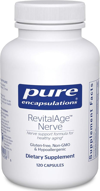 Pure Encapsulations Revita-Age Nerve | Hypoallergenic Supplement for Enhanced Cardiovascular, Metabolic and Neurocognitive Support | 120 Capsules