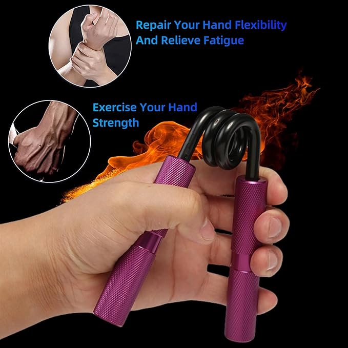 Grip Strength Trainer 4 Pack 50LB-200LB Metal