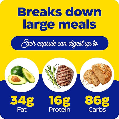 Enzymedica Digest Gold + ATPro, Maximum Strength, Fast-Acting, Helps Digest Large Meals, Prevents Bloating and Gas, 90 Count (FFP)