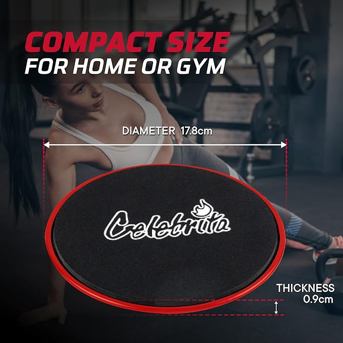Celebrita Pair of Gliding Discs Core Sliders Ab