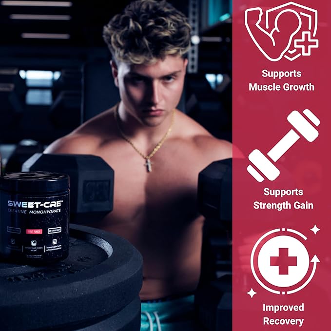 Creatine Monohydrate – 5g Creatine Monohydrate Powder – Advanced Creatine for Women and Men – Bulk Supplements Creatine with Organic Ingredients – Delicious Fruit Punch Flavor – 9.8oz
