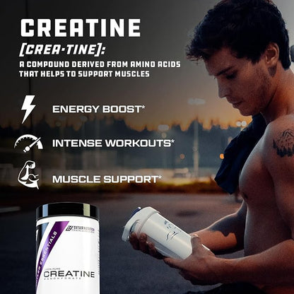 Cutler Nutrition Pure Creatine Monohydrate - 5g Per Serving - Premium Muscle Builder Enhances Strength Performance & Recovery - Unflavored for Easy Mixing (100 Servings)