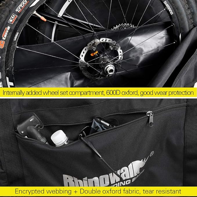 Rhinowalk Folding Bike Carry Bag for 26 inch Mountain Bike 700C Road Bicycle Transport Storage Case Travel Luggage