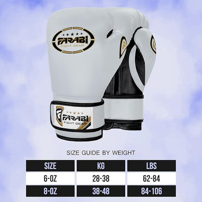 Farabi Sports Kids Boxing Gloves 4, 6, 8-oz Boxing Gloves for Kids Junior Boxing Gloves Youth Boxing Gloves Boys and Girls Boxing Training Gloves for MMA Muay Thai & Punching Bag