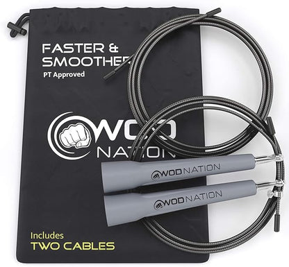 WOD Nation Adjustable Speed Jump Rope For Men