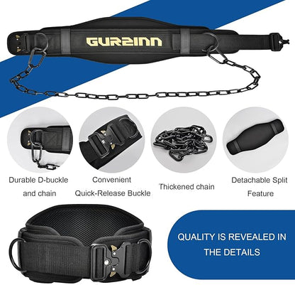 Dip Belt With Chain For 2 in 1