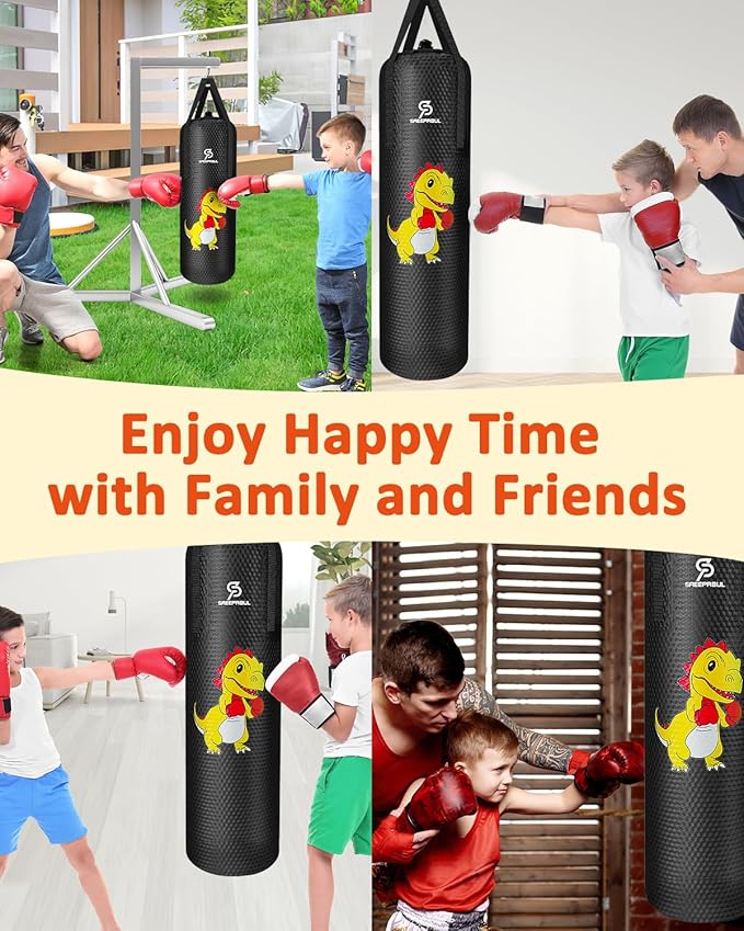 Kids Water Punching Bag - 30kg/66lbs Water-Filled Sandbag, High-Bounce PVC Anti-Leak Design, Durable Training Bag for Karate Taekwondo MMA (Green)