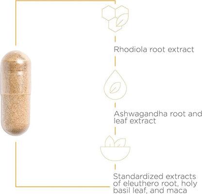 Integrative Therapeutics HPA Adapt - Supports a Healthy Stress Response* - Positive Outlook Supplement with Ashwagandha, Maca, Holy Basil & Rhodiola - Gluten-Free & Soy-Free - 120 Vegan Capsules