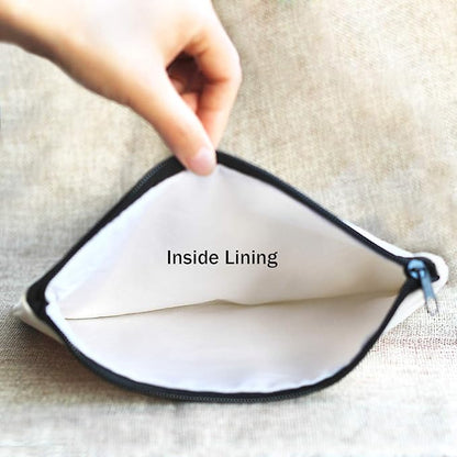 Funny Canvas Cosmetic Bag Makeup Bags Cute Travel Bag Birthday Gifts Friend Gifts for Women (Style-B)