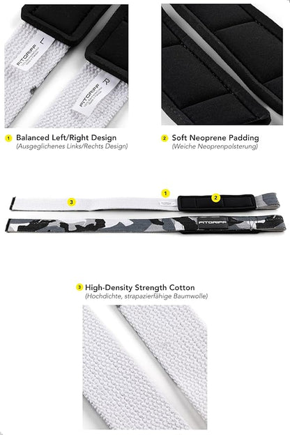 Fitgriff® Lifting Wrist Straps for Weightlifting