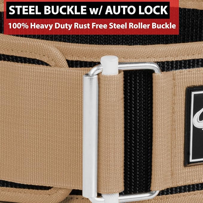 IBRO Quick Locking Premium Weight Lifting Belt - Powerlifting 4 Inch