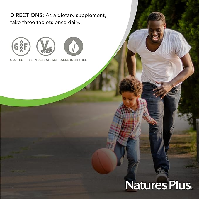 NaturesPlus Source of Life Gold Chewables - 90 Vegetarian Tablets - Tropical Fruit Flavor - Whole Food Multivitamin Supplement - Gluten Free - 30 Servings