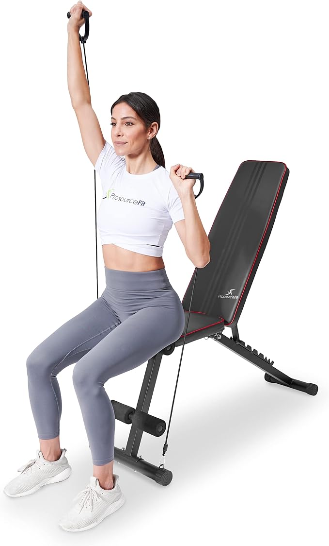 ProsourceFit Foldable & Adjustable Multi-Purpose Weight Bench Home