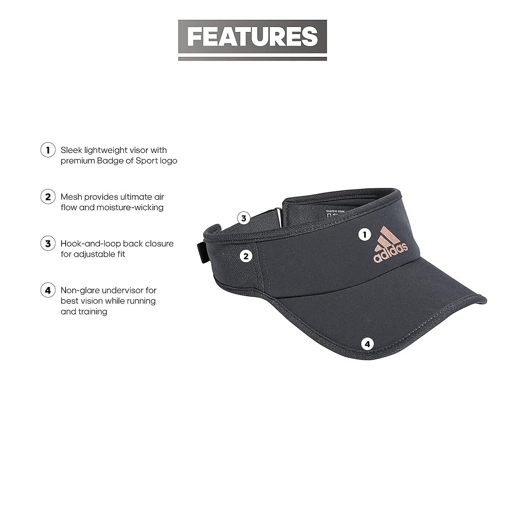adidas Superlite, Sun Visor Hat for Women, Sport Performance, Outdoor Activities