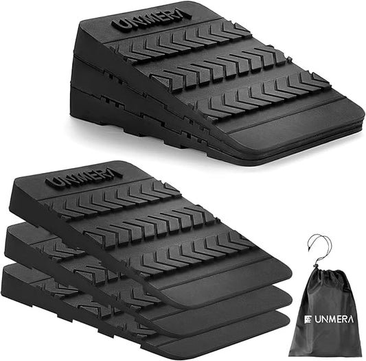Squat Wedge Block 6PCS Adjustable Non-slip Rubber Squat Ramp