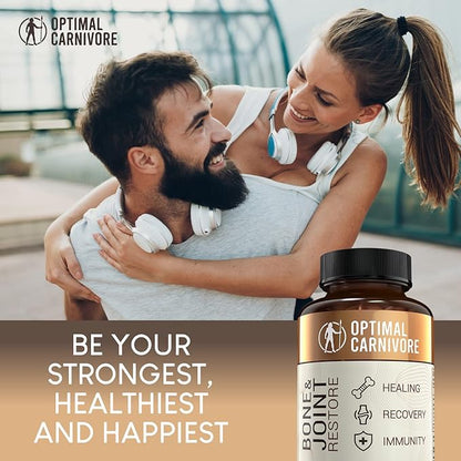Grass Fed Bone Marrow Supplement & Bovine Tracheal Cartilage, Bone Restore & Joint Health Supplement, Joint Support Supplement, Bone Strength and Bone Fracture Supplement