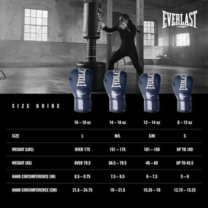 Everlast Elite 2 Boxing Gloves, Pro Training Gloves for Men and Women, Secure Fit Hook and Loop Closure & Ventilation, Heavy Bag & Speedbag Training.