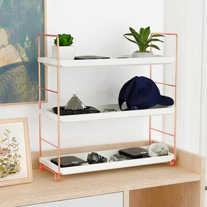 FSyueyun 3-Tier Makeup Shelf Organizer