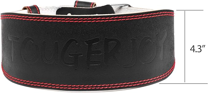 Genuine Leather Weight Lifting Belt for Men Double