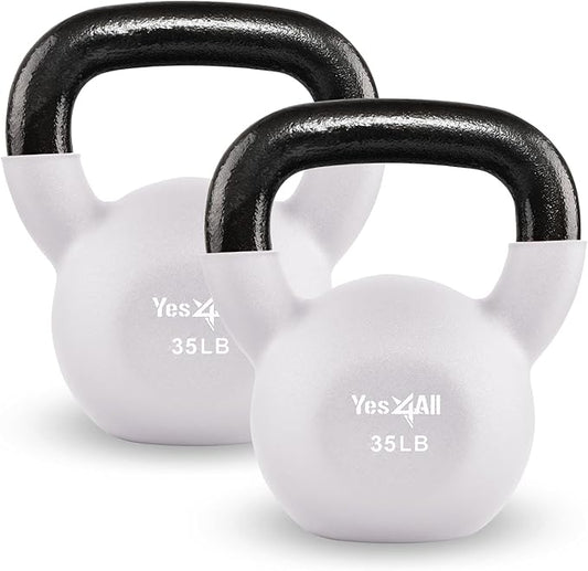 Yes4All Neoprene Coated/Adjustable Kettlebell & Kettlebell Sets -
