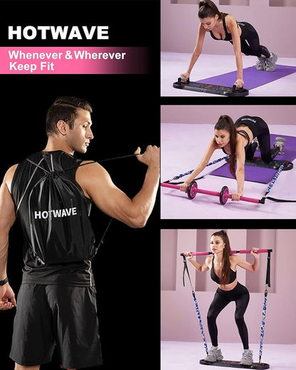HOTWAVE Portable Exercise Equipment with 16 Gym Accessories.20 1 Push